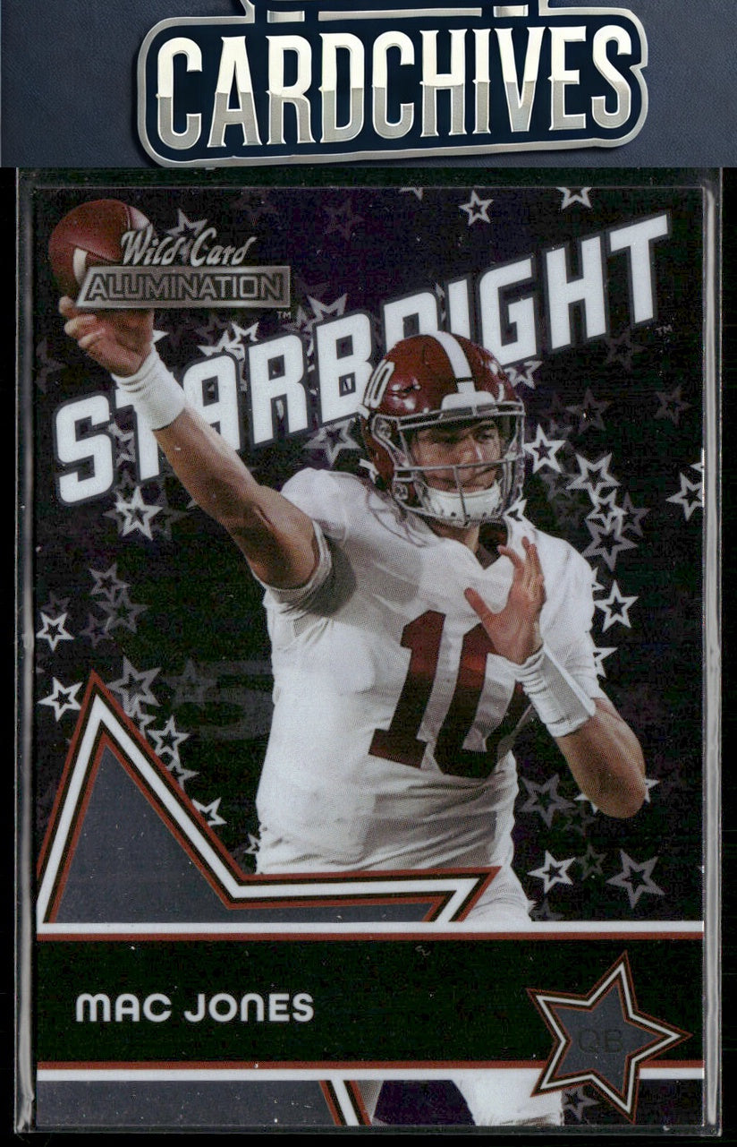 Mac Jones 2021 Wild Card Alumination #SB-4 Starbright Purple