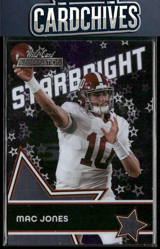 Mac Jones 2021 Wild Card Alumination #SB-4 Starbright Purple