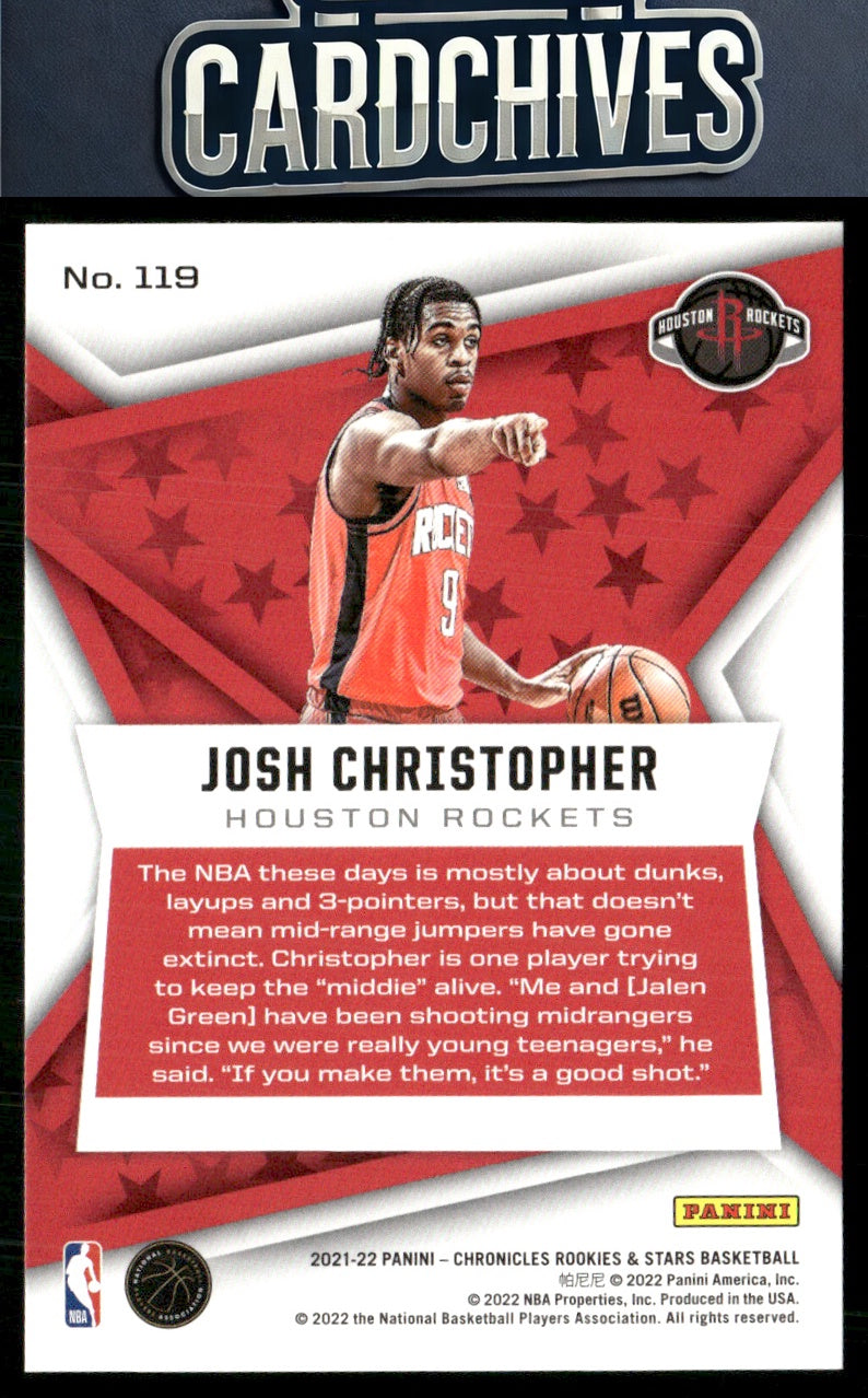 Josh Christopher 2021-22 Panini Chronicles #119 Rookie