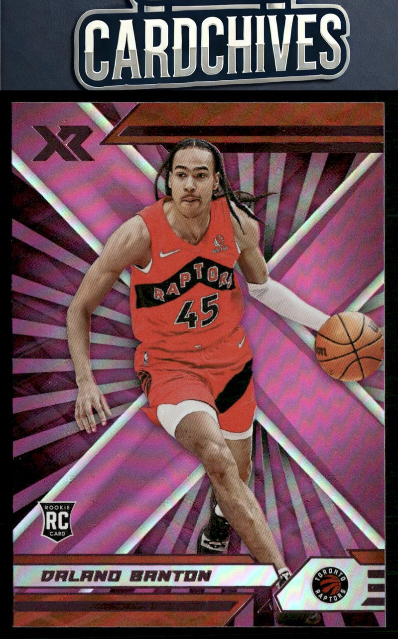 Dalano Banton 2021-22 Panini Chronicles #372 Pink Rookie