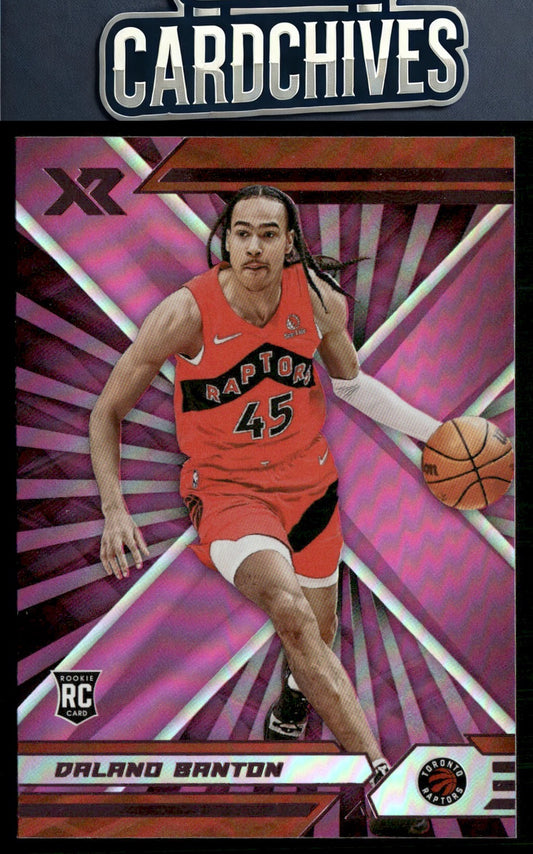 Dalano Banton 2021-22 Panini Chronicles #372 Pink Rookie