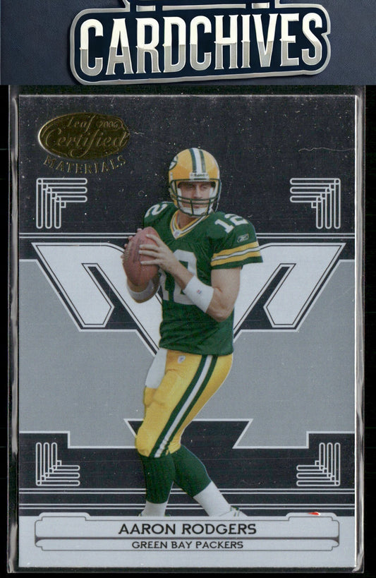 Aaron Rodgers 2006 Leaf Certified Materials #54