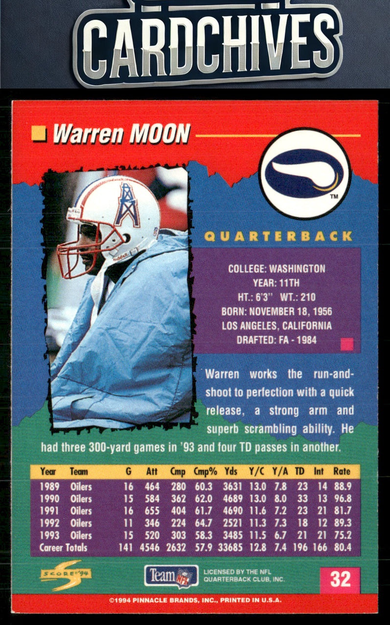 Warren Moon 1994 Score #32