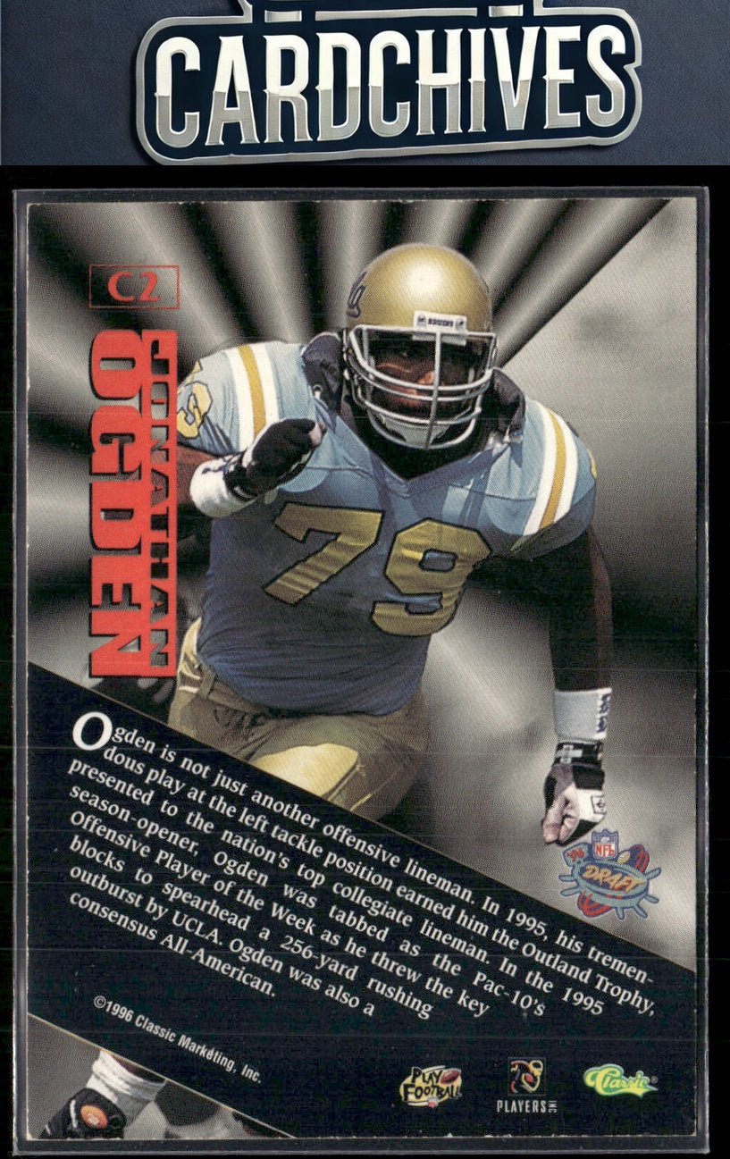 Jonathan Ogden 1996 Classic NFL Rookies #C2 Rookie of the Year Contenders