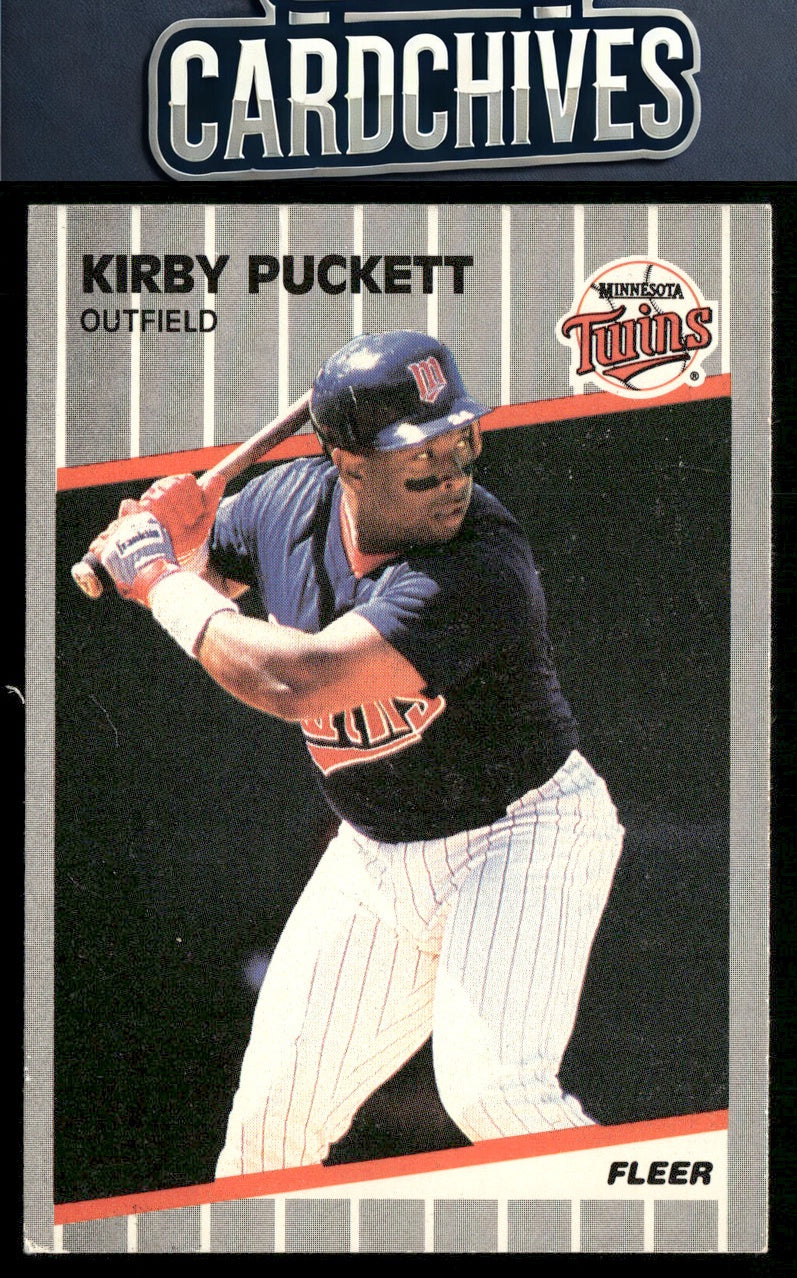 Kirby Puckett 1989 Fleer #124