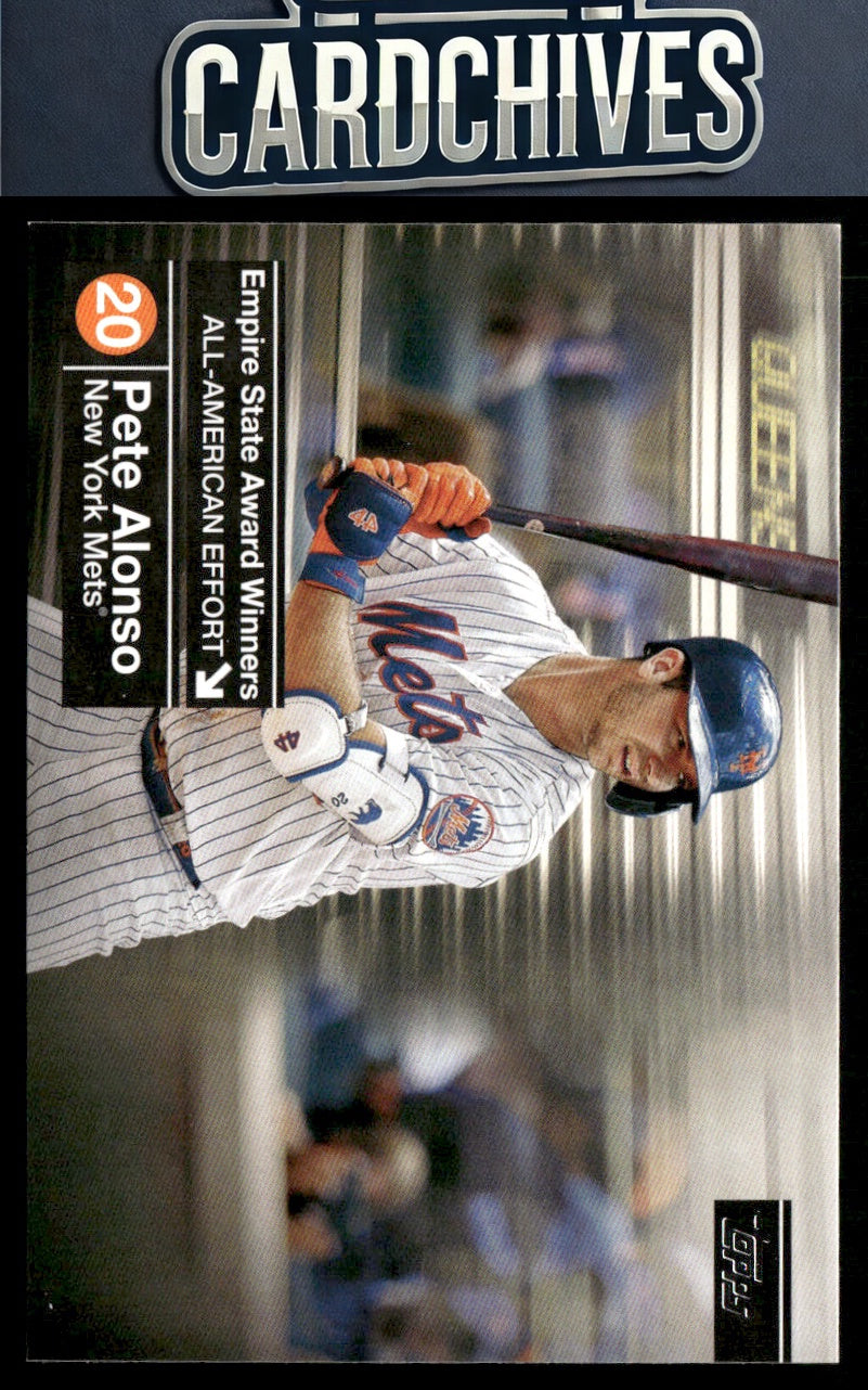Pete Alonso 2020 Topps #ESAW-1 Empire State Award Winners