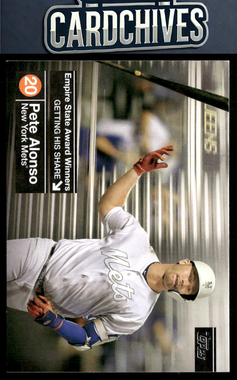 Pete Alonso 2020 Topps #ESAW-20 Empire State Award Winners