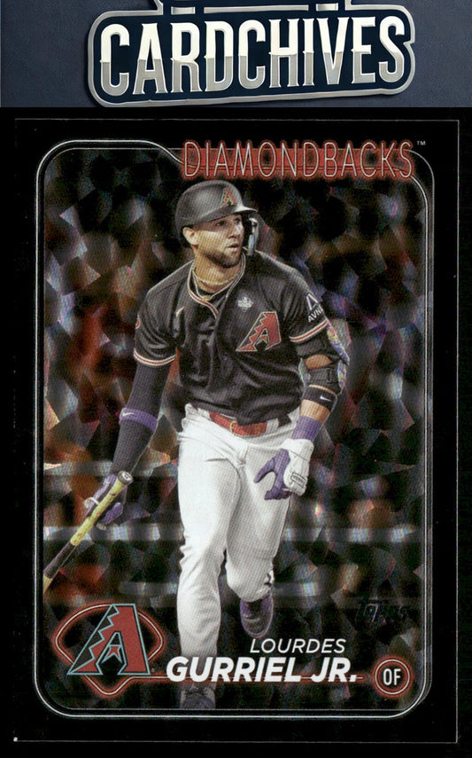 Lourdes Gurriel Jr. 2024 Topps #677 Black Crackle Foil