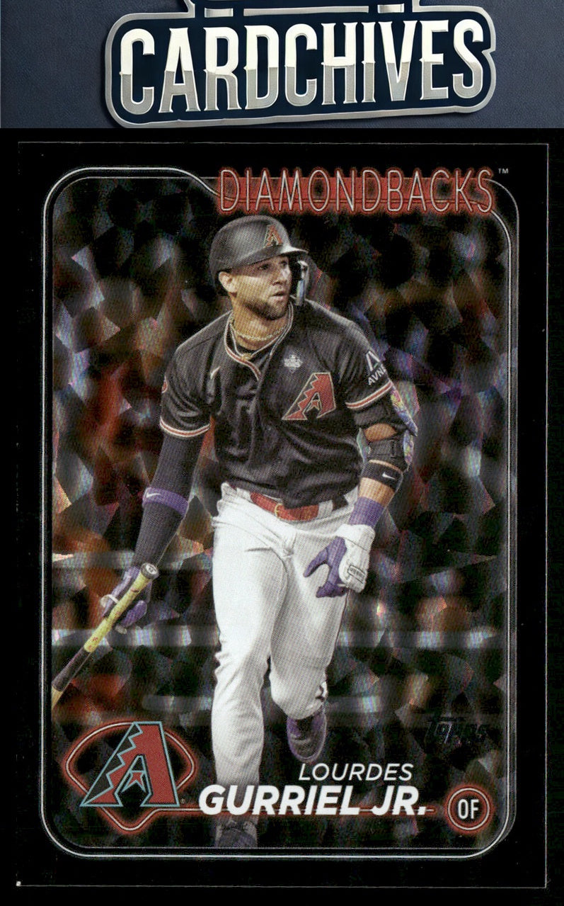 Lourdes Gurriel Jr. 2024 Topps #677 Black Crackle Foil