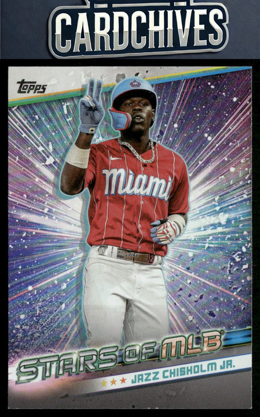 Jazz Chisholm Jr. 2022 Topps 1st Edition - Stars of MLB #SMLB-10