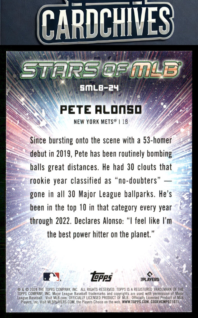 Pete Alonso 2024 Topps #SMLB-24 Stars of MLB