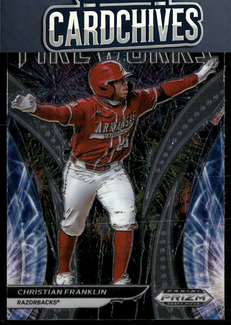 Christian Franklin 2021 Panini Prizm Draft Picks #F-CF Fireworks