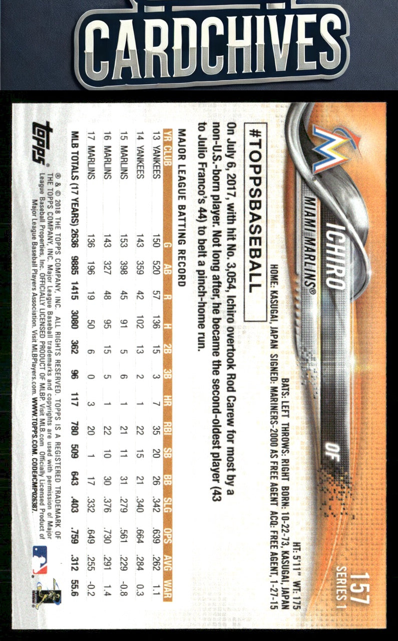 Ichiro 2018 Topps #157