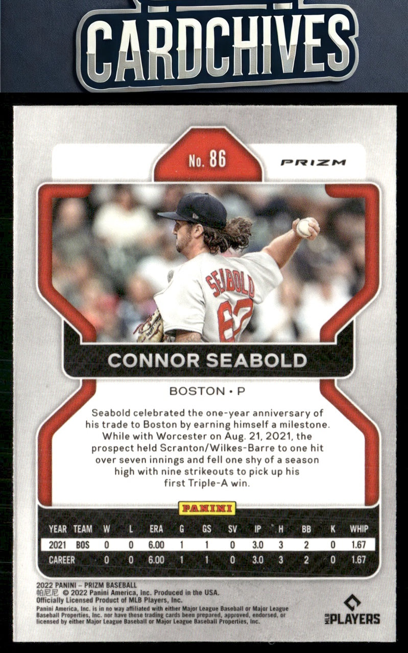 Connor Seabold 2022 Panini Prizm #86 White Wave Prizm RC
