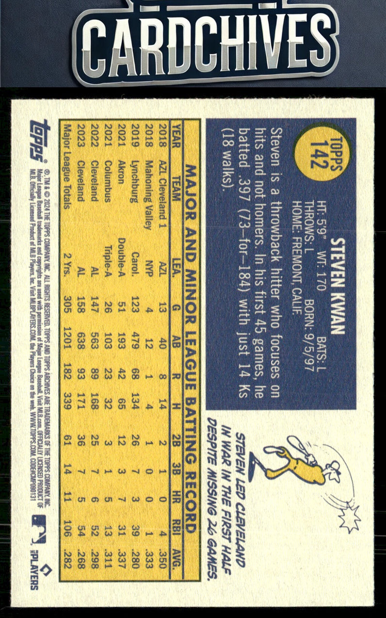 Steven Kwan 2024 Topps Archives #142