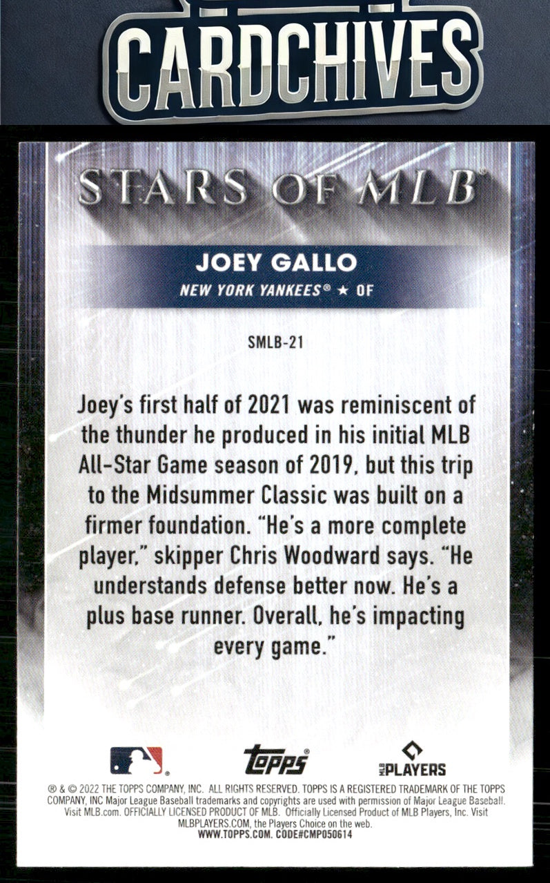 Joey Gallo 2022 Topps #SMLB-21 Stars of MLB