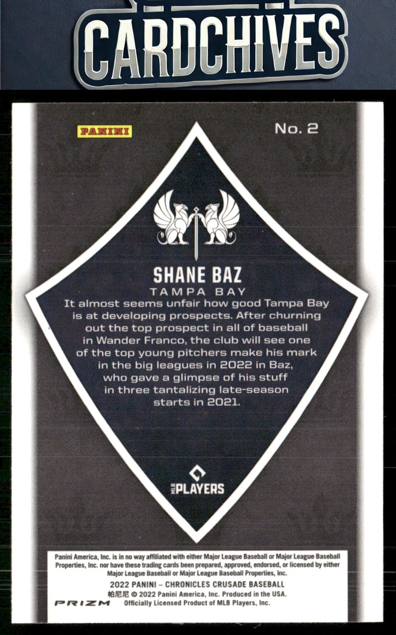 Shane Baz 2022 Panini Chronicles #2 Crusade Building Blocks