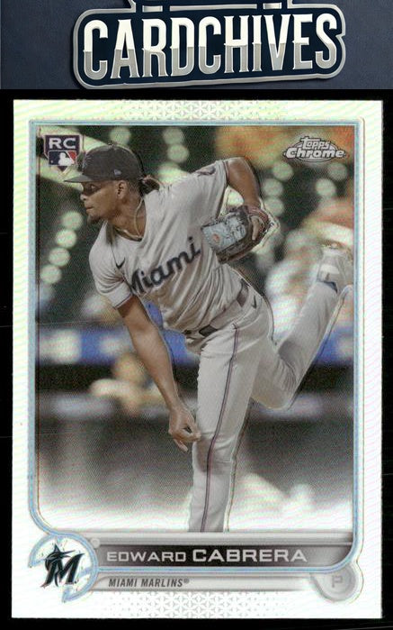 Edward Cabrera 2022 Topps #566 Rainbow Foil