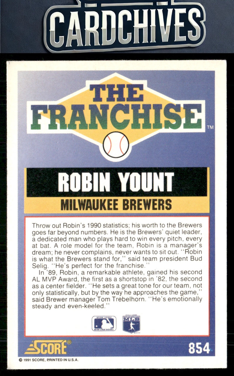 Robin Yount 1991 Score #854
