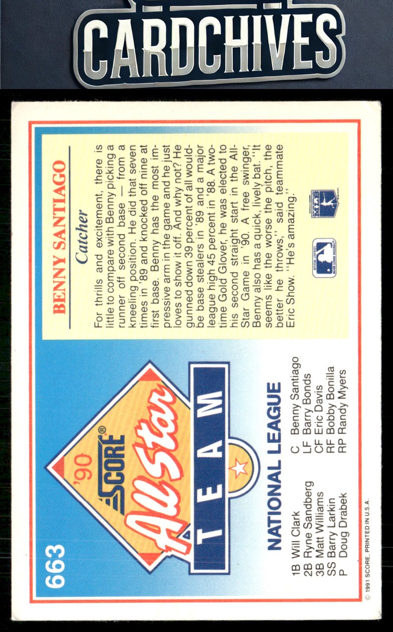 Benny Santiago 1991 Score #663