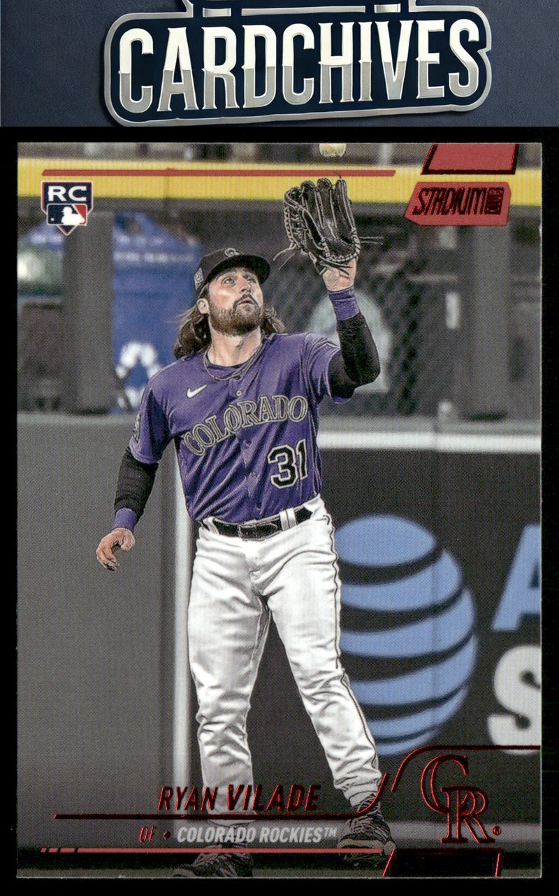 Ryan Vilade 2022 Stadium Club #38 Red Foil RC