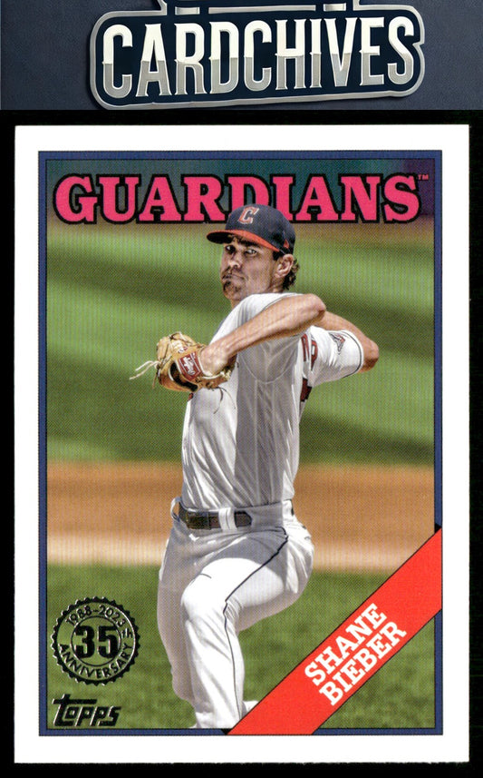 Shane Bieber 2023 Topps #T88-48 1988 Topps Baseball 35th Anniversary