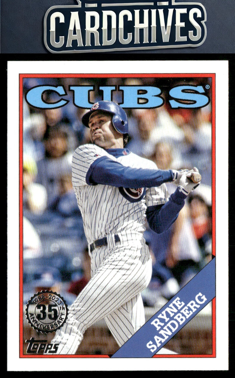 Ryne Sandberg 2023 Topps #T88-92 1988 Topps Baseball 35th Anniversary