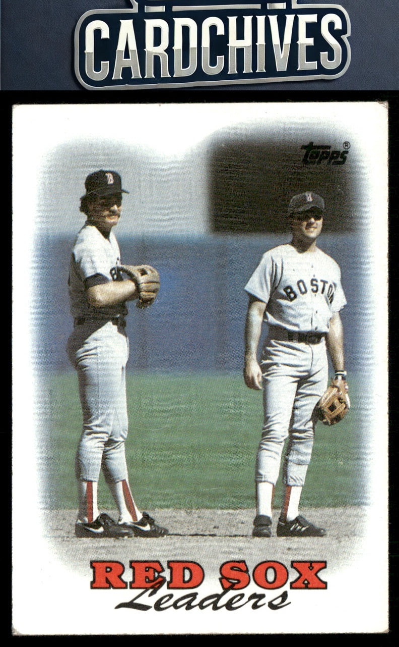 Red Sox Leaders 1988 Topps #21