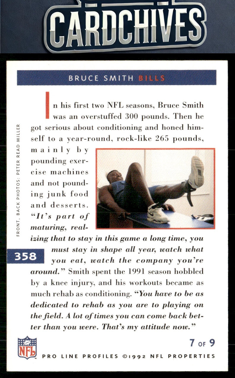 Bruce Smith 1992 Pro Line Profiles #358