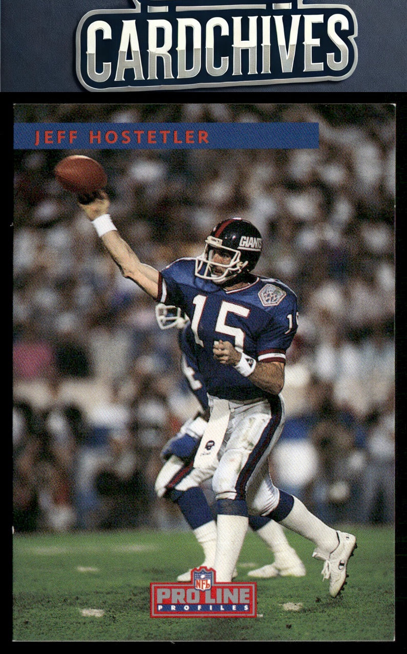 Jeff Hostetler 1992 Pro Line Profiles #271