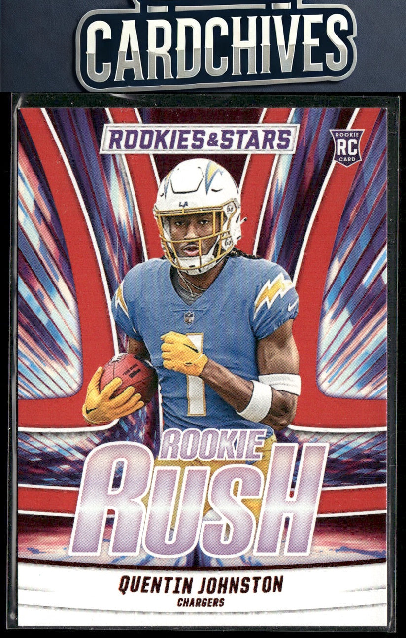 Quentin Johnston 2023 Panini Rookies & Stars #RR-14 Rookie Rush Longevity