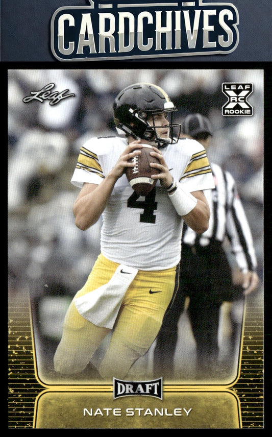 Nate Stanley 2020 Leaf Draft #50 Gold