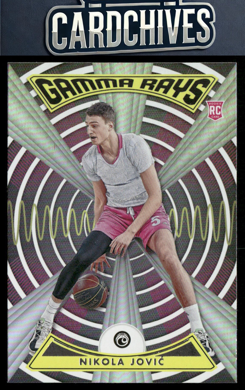 Nikola Jovic 2022 Panini Chronicles Draft Picks #ZG-JOV Gamma Rays