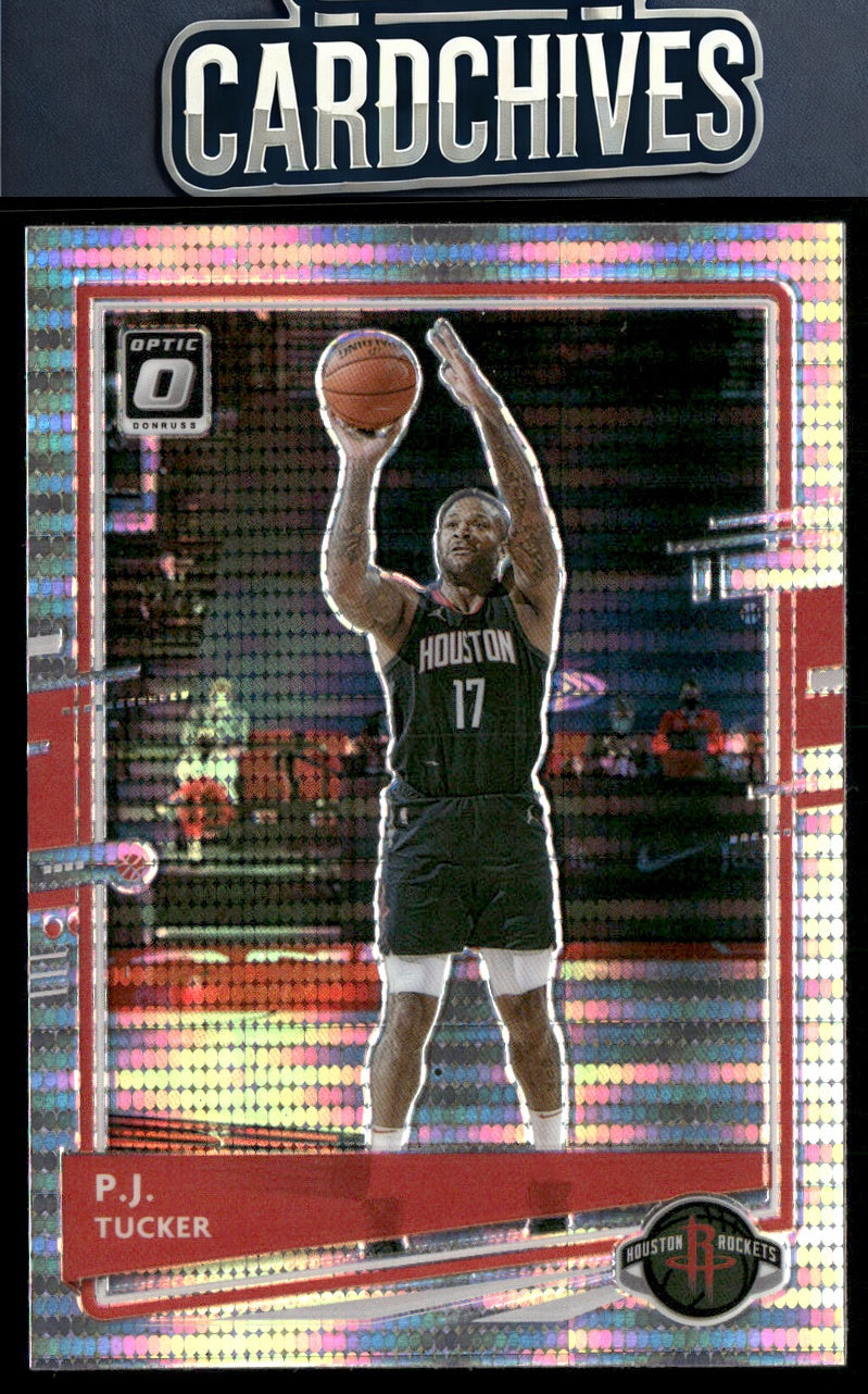 P.J. Tucker 2020-21 Donruss Optic #108 Silver Pulsar