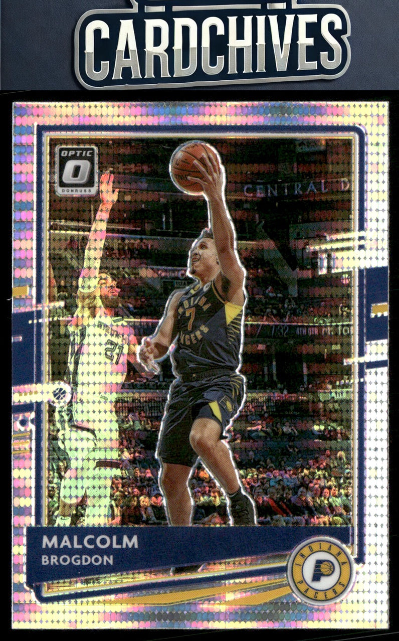 Malcolm Brogdon 2020-21 Donruss Optic #59 Silver Pulsar