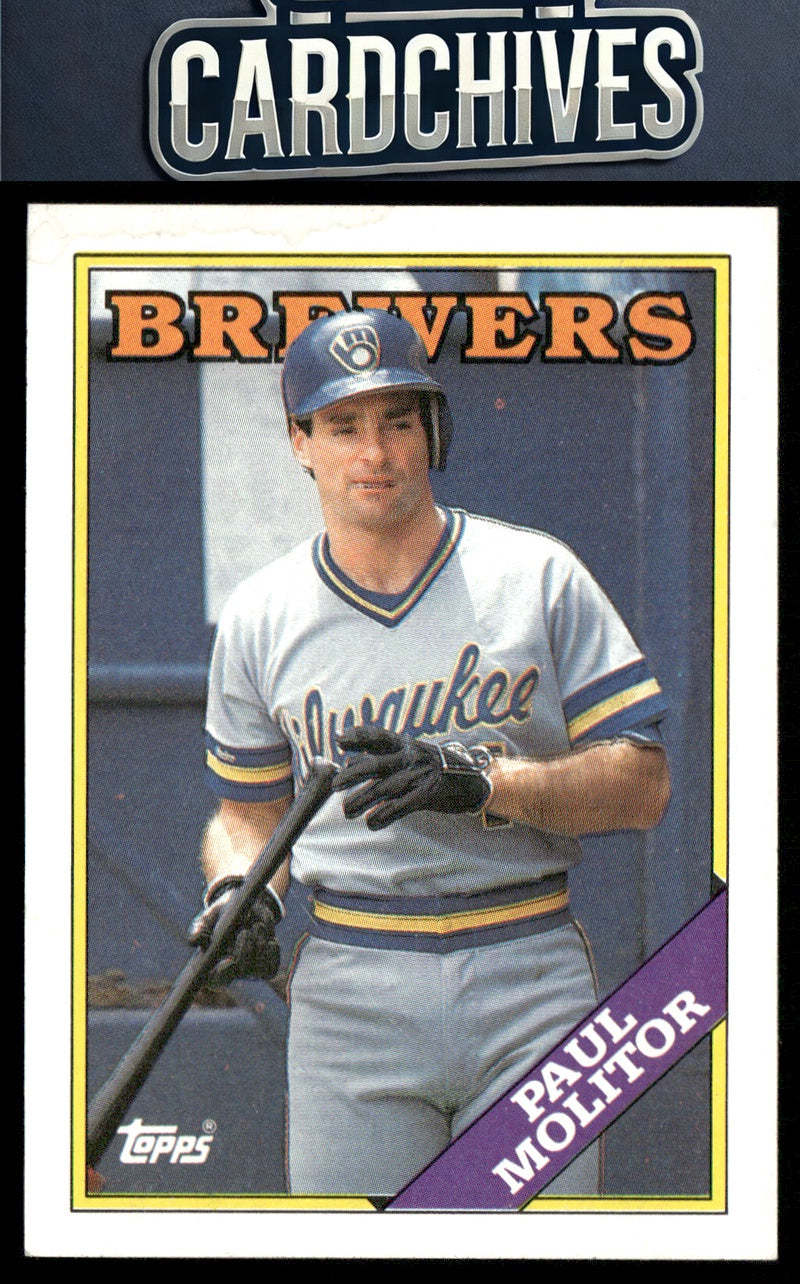 Paul Molitor 1988 Topps #465