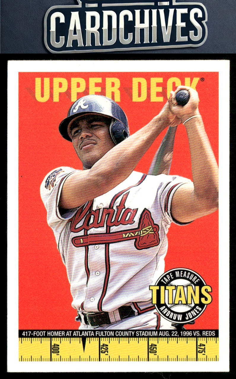 Andruw Jones 1998 Upper Deck #22 Tape Measure Titans