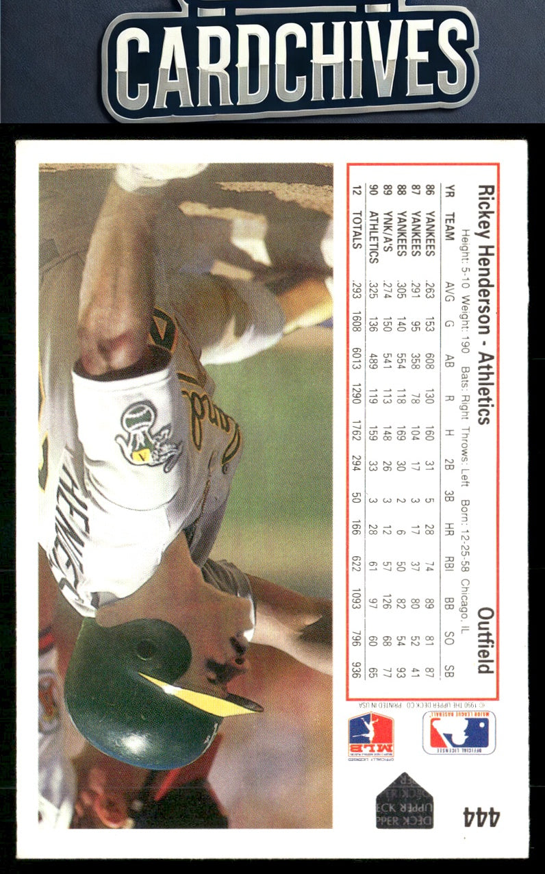 Rickey Henderson 1991 Upper Deck #444