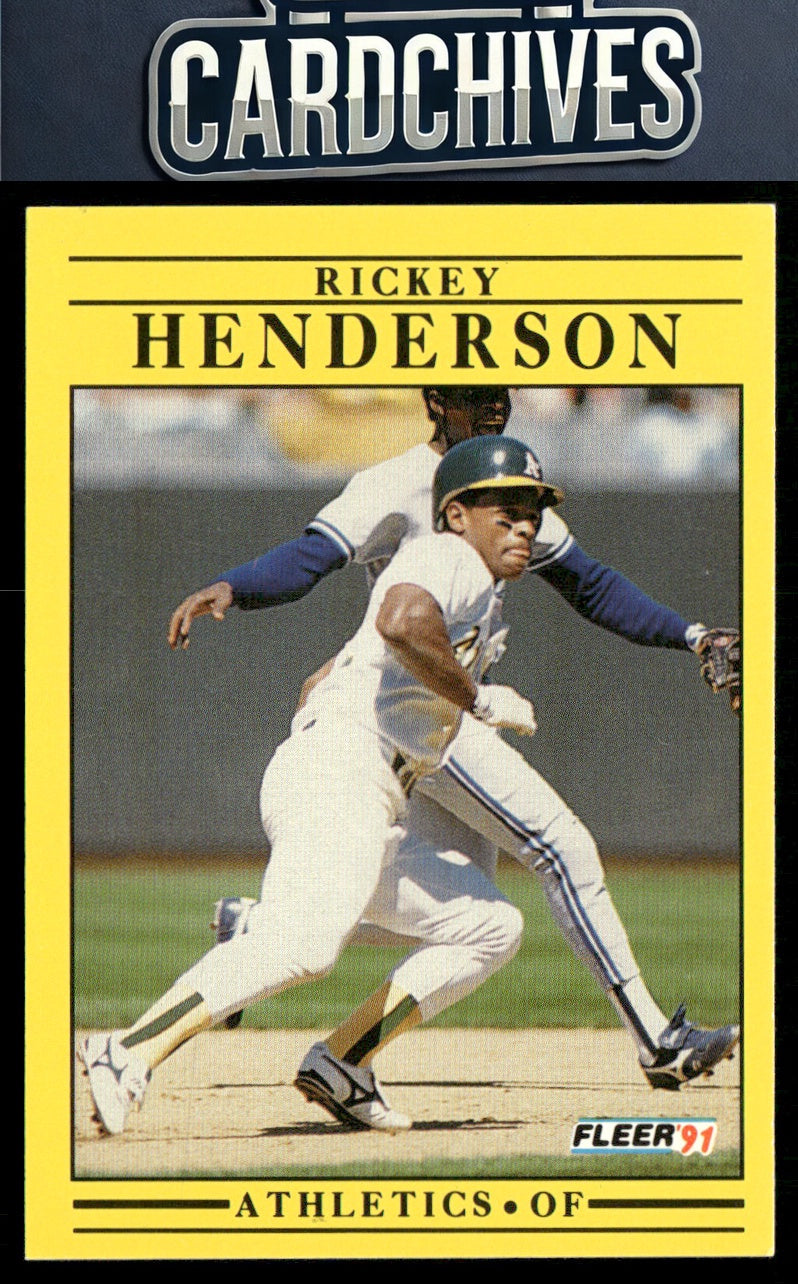 Rickey Henderson 1991 Fleer #10