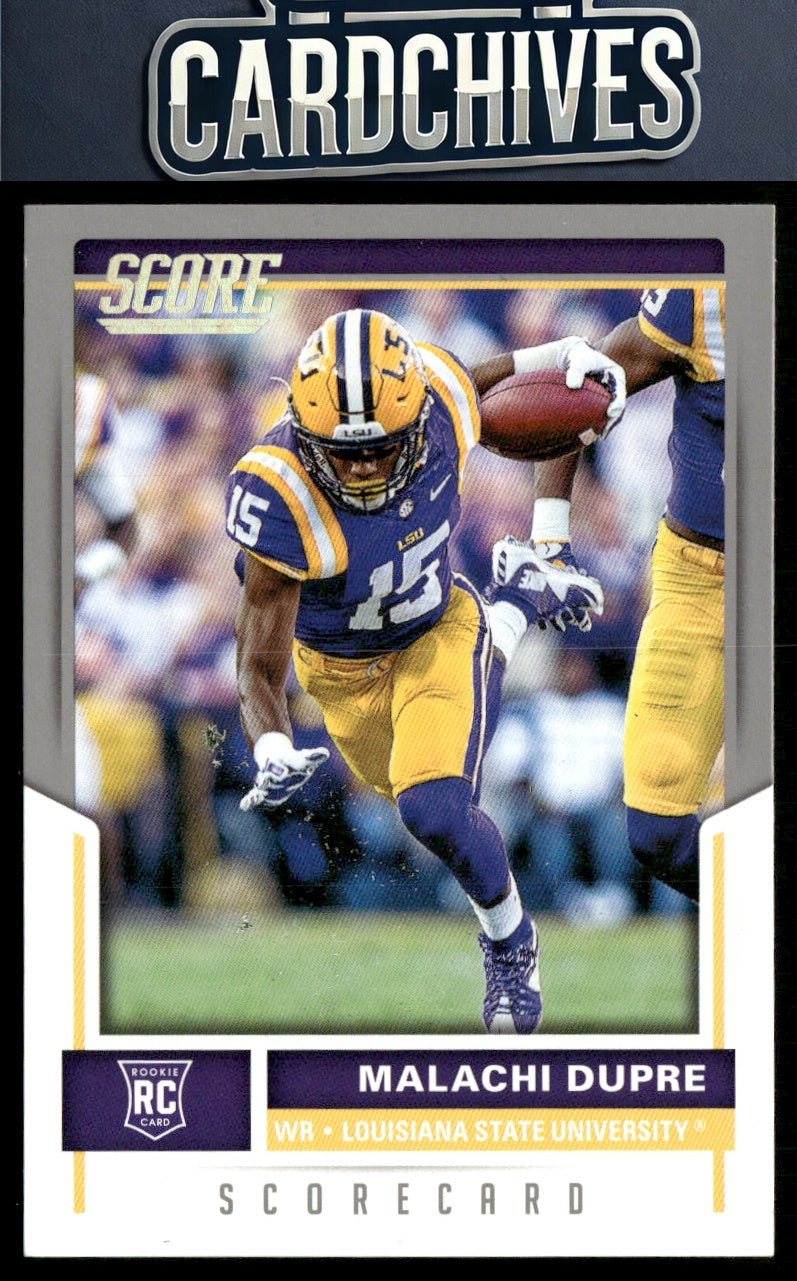 Malachi Dupre 2017 Score #376 Scorecard Rookie