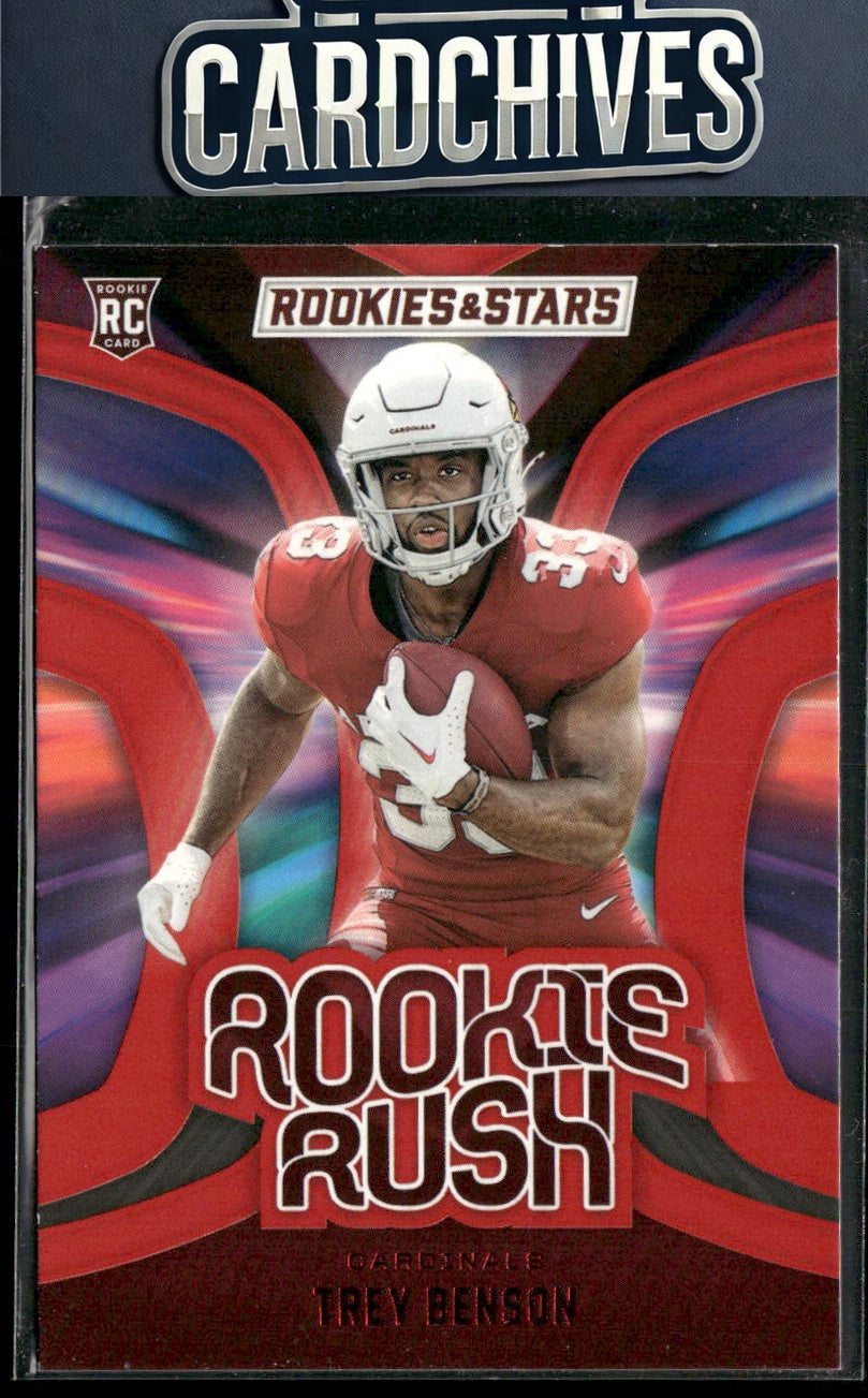 Trey Benson 2024 Panini Rookies & Stars #RR-TBN Rookie Rush