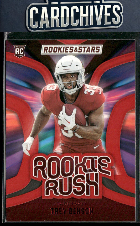 Trey Benson 2024 Panini Rookies & Stars #RR-TBN Rookie Rush