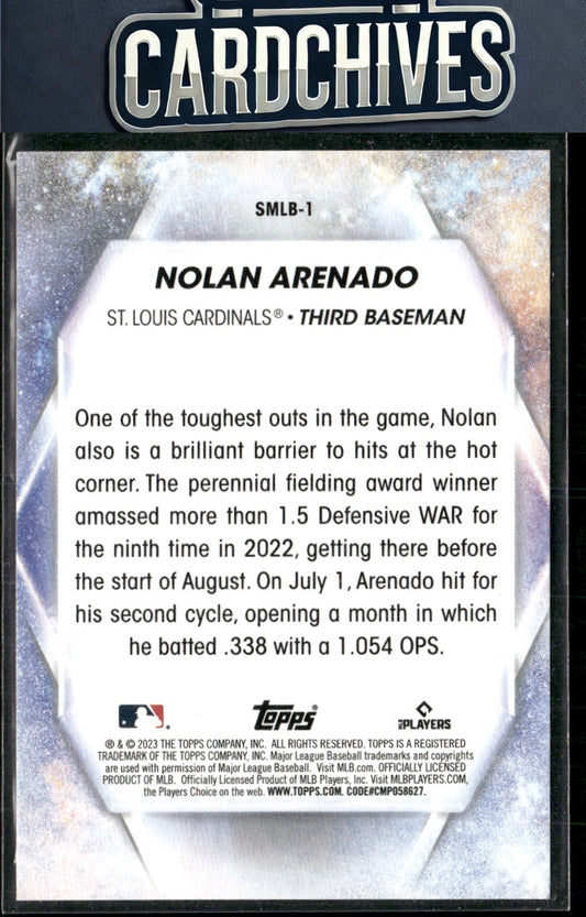 Nolan Arenado 2023 Topps #SMLB-1 Stars of MLB