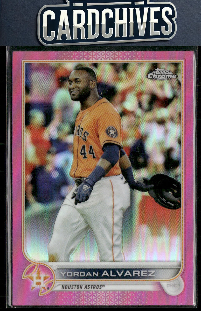 Yordan Alvarez 2022 Topps Chrome #180 Pink Refractor