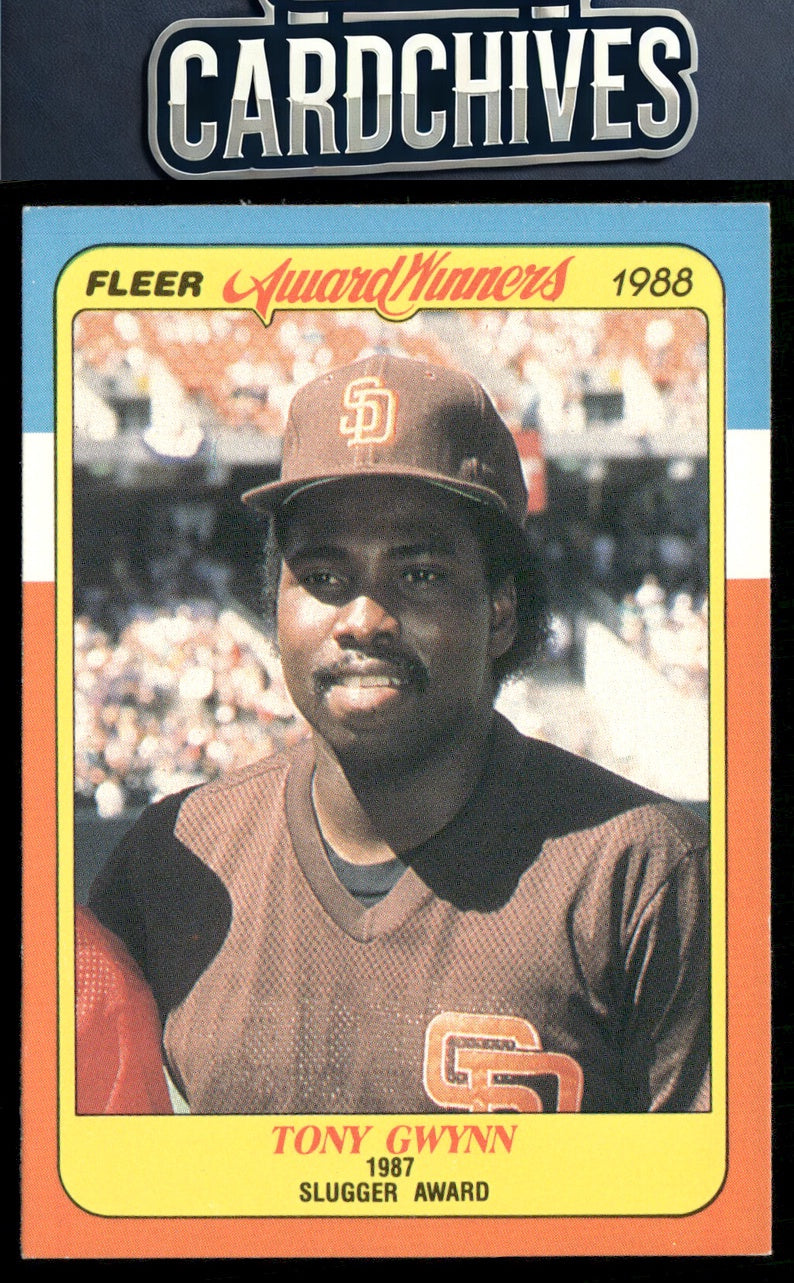 Tony Gwynn 1988 Fleer Award Winners #16