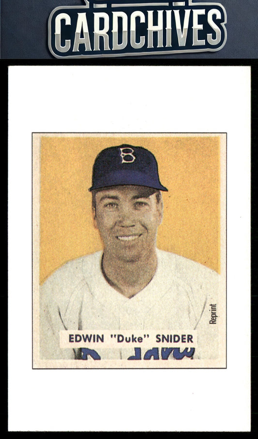 Edwin "Duke" Snider 1989 Bowman #NNO Reprint Sweepstakes