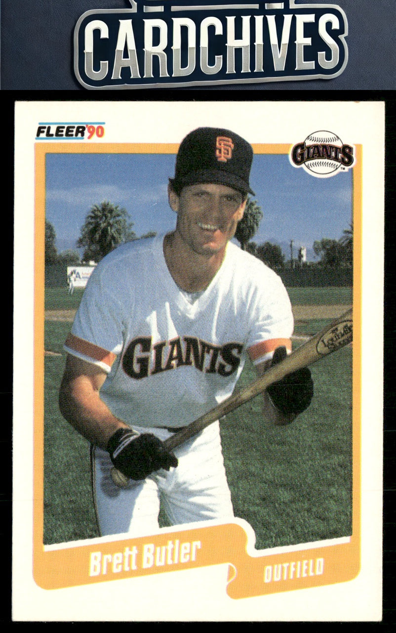 Brett Butler 1990 Fleer #53b