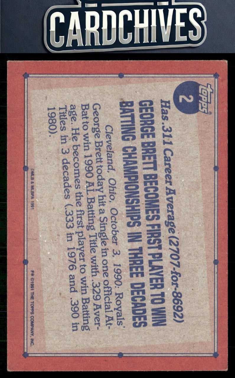 George Brett 1991 Topps #2