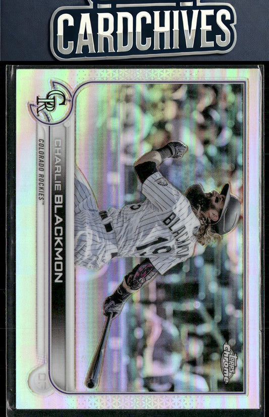Charlie Blackmon 2022 Topps #352 Rainbow Foil