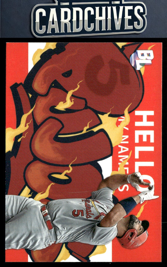 Albert Pujols 2023 Topps Big League #RC-6 Roll Call Wildstyle Edition